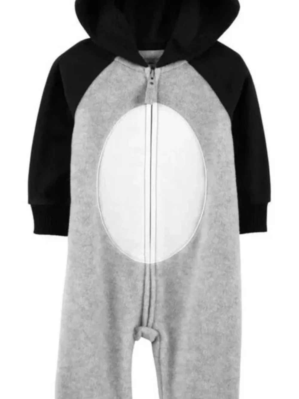 Carter's Fleece Penguin Hooded One-Piece Play Outfit 3M